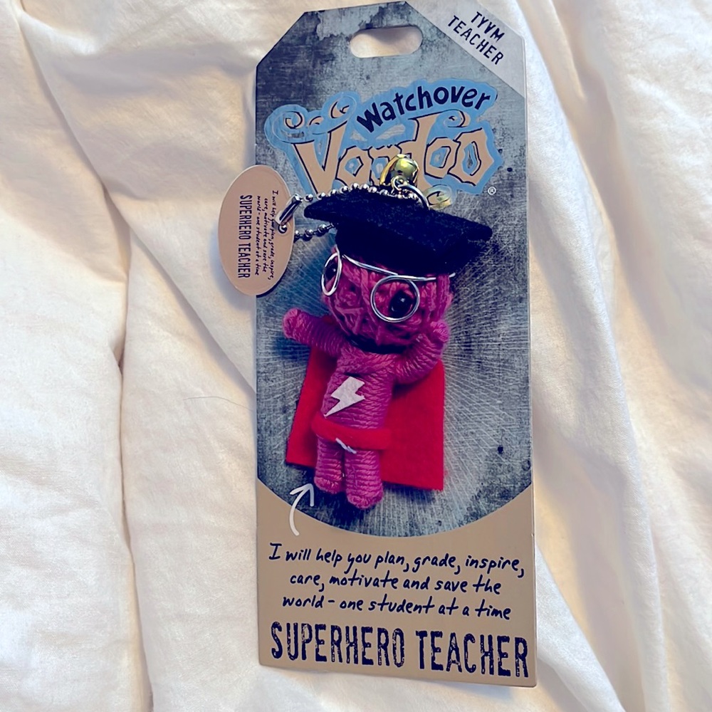 Watchover Voodoo superhero teacher keychain. Brand new.